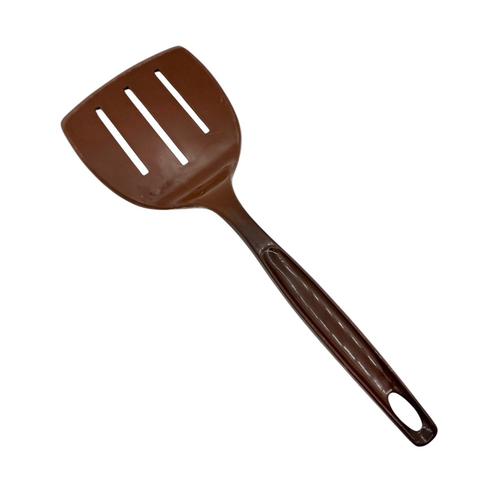 Vintage Foley 11” Brown Slotted Spatula